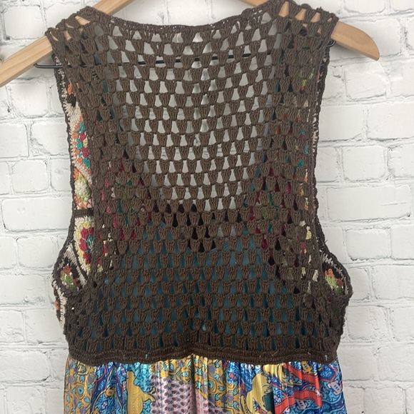 ARATTA Silent Journey Sleeveless Crochet Bodice Maxi Dress size small - Picture 4 of 10